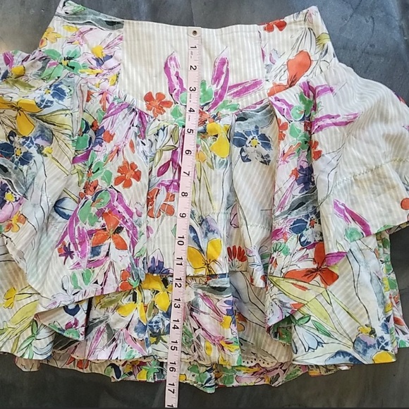 Anthropologie Leifsdottir Tiered Flounce Skirt - Picture 6 of 7